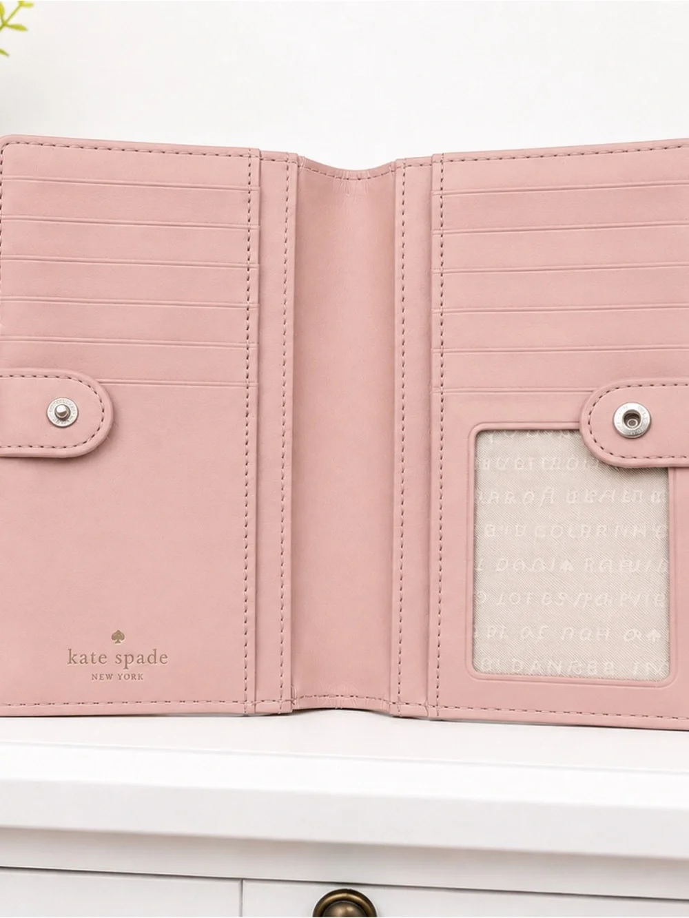 kate spade Rose Gold Glitter Zip Clutch